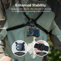 TELESIN Neck Holder Mount SE 2.0 - 2-in-1 POV Neck Strap with Air Cushion & Chest Stabilizer - Quick-Switch Horizontal/Vertical for GoPro, DJI & Smartphones - Image 4