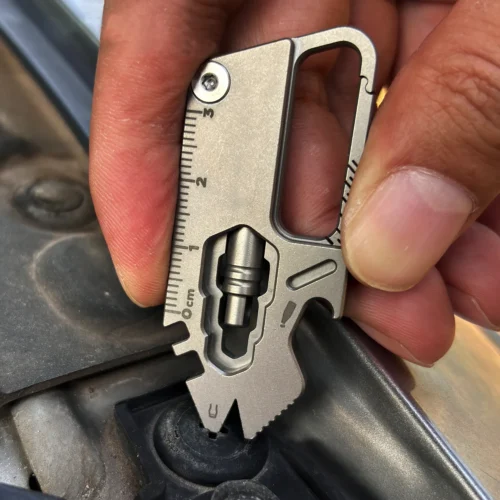 EDC-260625-06 Titanium EDC Keychain 9 in 1 Multi-Tool