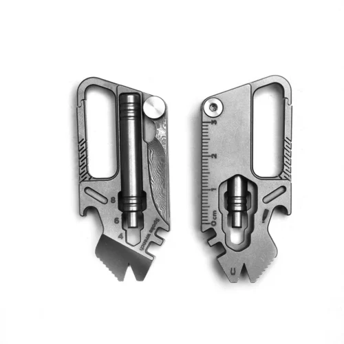 EDC-260625-09 Titanium EDC Keychain 9 in 1 Multi-Tool
